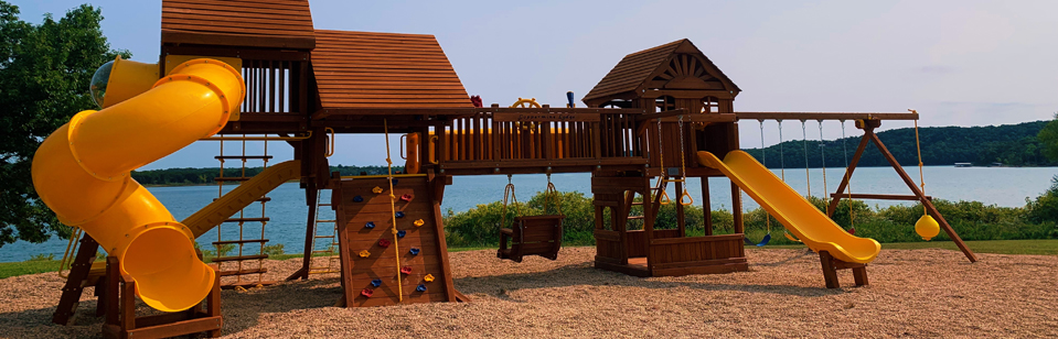 New playground at Coppermine Lodge